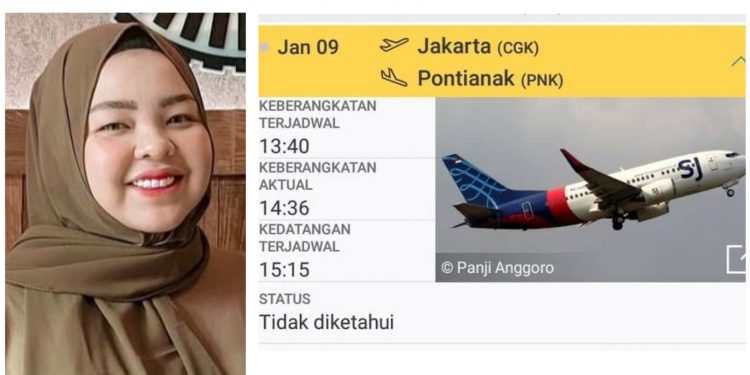 Putri Wahyuni Warga Pekanbaru Masuk dalam Daftar Sriwijaya Air