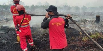 Empat Hari, Tim Gabungan Berjibaku Padamkan Karhutla di Tasik Serai