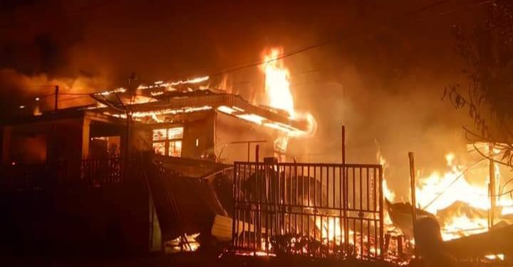 Tiga Rumah di Jalan Cendana, Babussalam Duri Terbakar dinihari Tadi