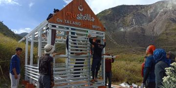 Para Pendaki Akan Miliki Mushala Tertinggi di Gunung Talang, Besok diresmikan Rektor Unand