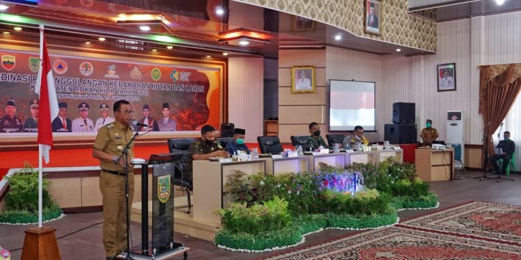 Bupati Suyatno Minta Semua Stakeholder Waspada Karlahut