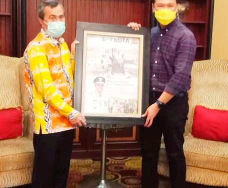 Bahas Pengembangan Media di Riau, Manajemen Poskota Silaturahmi dengan Gubri