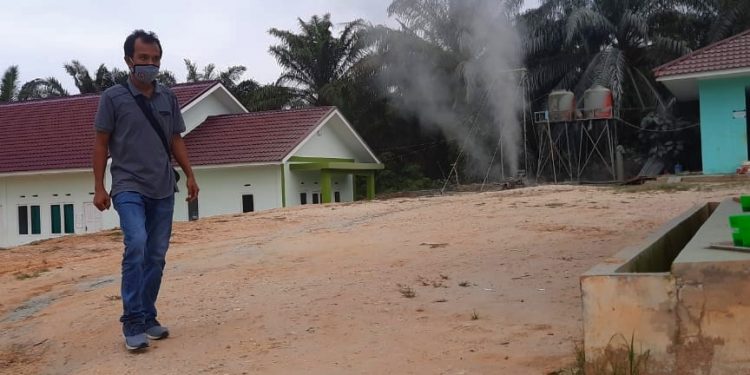 Semburan Gas di Ponpes Al Ihsan, Dinas ESDM Riau dan EMP Turunkan Tim ke Lokasi