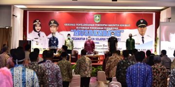 Bupati Bengkalis Kasmarni, Buka Kegiatan Musrenbang Kecamatan Bathin Solapan