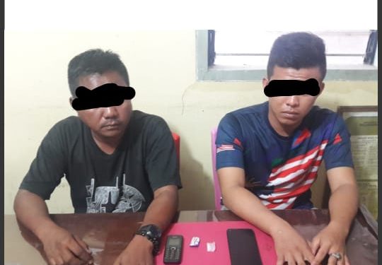 Bersihkan Peredaran Narkotika, Opsnal Polsek Kuantan Tengah Tangkap 2 Pengedar Narkoba