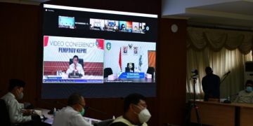 Pimpin Rapat Covid19 Kabupaten/Kota, Ansar Ahmad Ucapkan Terimakasih Covid Menurun Tapi Minta Jangan Lengah