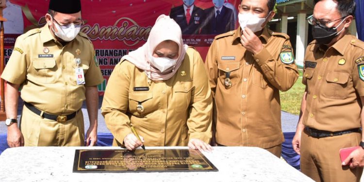 Bupati Kasmarni Resmikan Ruang Tekanan Negatif Dan Poliklinik Tumbuh Kembang RSUD Bengkalis