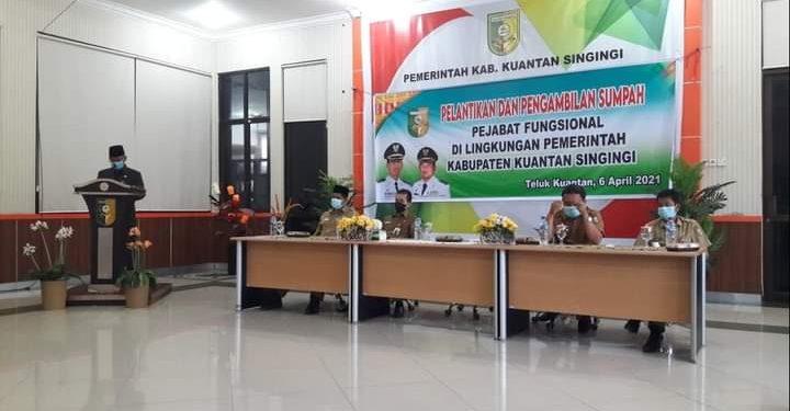 Bupati Mursini Lantik 47 Pejabat Fungsional di Lingkungan Pemkab Kuansing