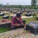 TPU Jambon Pematang Pudu Ramai diziarahi, Penjual Bunga pun Dapat Berkah