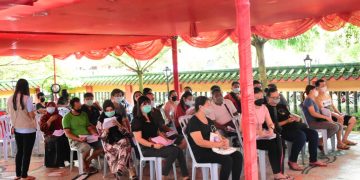 Vaksin Tahap 2 di Vihara Hok Ann Kiong Bengkalis Fokus Ke Pelayanan Publik dan Lansia