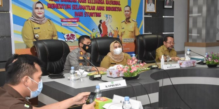Ikuti Peringatan Harganas Pusat dan Provinsi, Bupati Kasmarni: Bengkalis Siap Tuntaskan Stunting