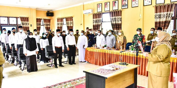 Bupati Bengkalis Lantik Anggota BPD Tiga Desa Kecamatan Bantan