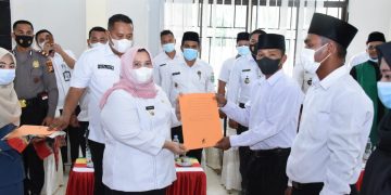 Lantik 31 Anggota BPD Rupat Utara, Kasmarni Minta BPD dan Kades Tingkatkan Sinergi