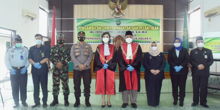 Hadiri Pelantikan Wakil Ketua PN Bengkalis, Bupati Kasmarni Ucapkan Selamat