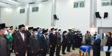 Kasmarni Lantik 63 Pejabat PTP, Administrator dan Pengawas Pemkab Bengkalis