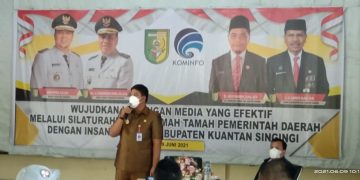 Bupati dan Wakil Bupati Kuansing Silaturrahmi dengan Insan pers
