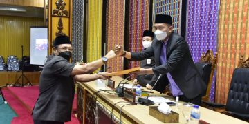Bupati Bengkalis Dengarkan Pandangan Fraksi DPRD Bengkalis Terhadap Ranperda RPJMD 2021-2026