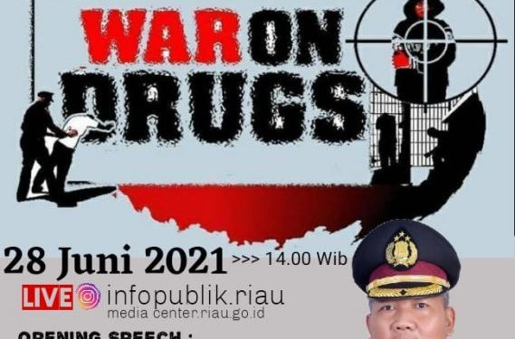 Sempena HANI 2021, Dispersip Riau Edukasi Generasi Muda Terkait Bahaya Narkoba