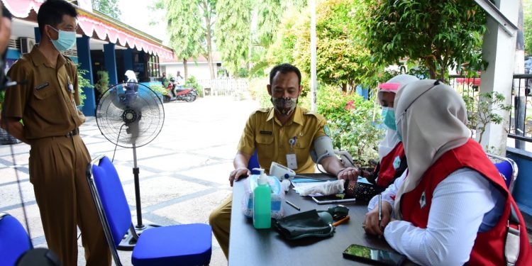 42 Pegawai ASN Diskominfotik Bengkalis Lakukan Vaksinasi Covid-19