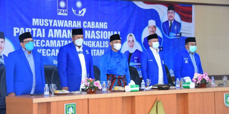 Wakili Bupati Kasmarni, Wabup Hadiri Muscab PAN Tujuh Kecamatan