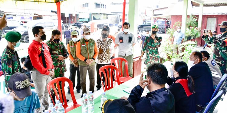 Menekan Penyebaran Covid-19, Pemkab Bengkalis Gelar Yustisi Covid-19 di Pinggir