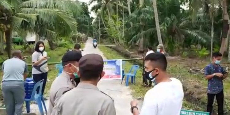 Memutus Penyebaran Covid19, 2 Dusun di Bengkalis Ditutup