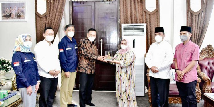 Koordinasi Soal Tajak Sumur South Beringin-1 KKKS, Bupati Kasmarni Terima Kunjungan SKK Migas Sumbagut