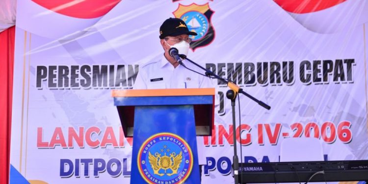 Gubri dan Kapolda Riau Resmikan Kapal Polisi Cepat