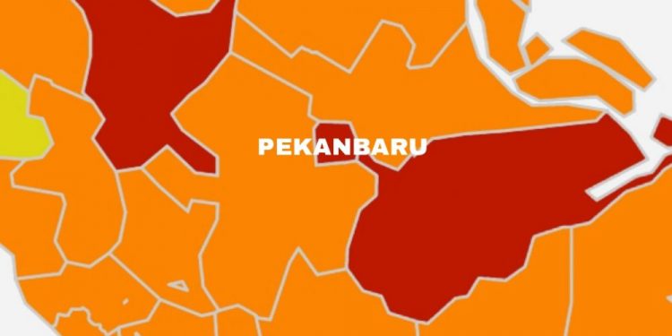 Masuk Zona Merah, Ini Daftar Peta Risiko COVID-19 di Pekanbaru