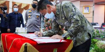 Rakor, Bupati Rohil Kumpulkan Seluruh Perusahaan Bahas PAD dan Penanganan covid19