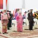 Kenakan Pakaian Adat Melayu, Bupati Kasmarni Ikuti Upacara Detik-detik Proklamasi Secara Virtual