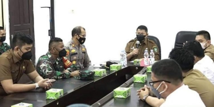 Covid Meningkat, Satgas Penanganan Covid-19  Mandau  Laksanakan Rapat Persiapan PPKM Mikro