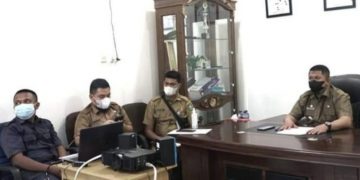 Camat Riki Ikuti Rapat Virtual Koordinasi Satgas Covid-19 Kabupaten Bengkalis