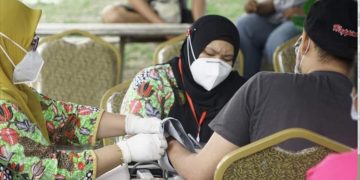 Posko PPKM Pematang Pudu Kembali difungsikan Untuk Pelaksanaan Vaksinasi