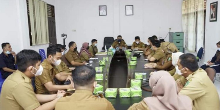 Covid19 Masih Mewabah, Camat Mandau Gelar Rapat Kooordinasi dengan Lurah