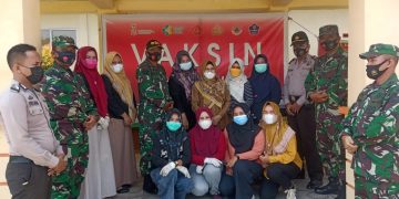 Laksanakan Serbuan Vaksin Untuk Masyarakat, Danramil Indra Yono Sebut Vaksin Percepat Kekebalan