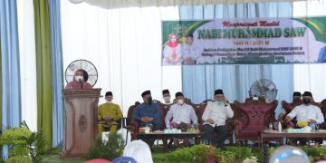 Peringati Maulid Nabi di Masjid Besar Arafah, Bupati Kasmarni Ajak Jamaah Perbanyak Amalan Sunnah