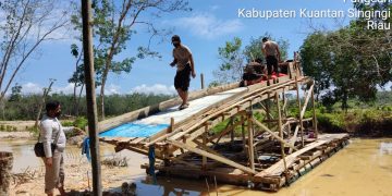 Lagi, Polsek Kuantan Hilir Razia PETI di desa Kasang Limau Sundai