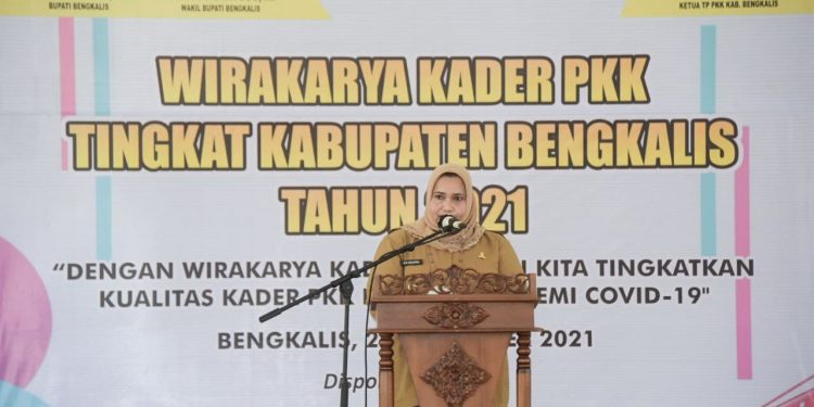 Bupati Kasmarni Minta Kader PKK Bengkalis Ikut Tuntaskan Isu-Isu Nasional