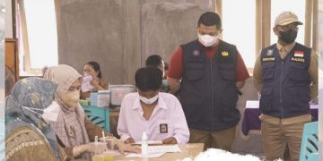 Camat Riki Bangga, Bathin Betuah Desa Pertama di Bengkalis Yang Lampaui Target Vaksin
