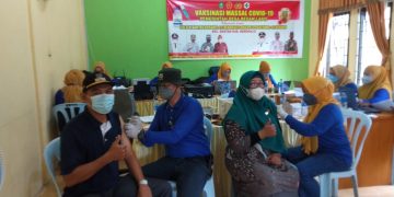 Kodim 0303 Bengkalis Laksanakan Vaksinasi di Desa Resam Lapis, 400 Dosis Disuntikkan