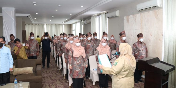 Diketuai Siti Aisyah, Bupati Kasmarni Lantik Pengurus Dekranasda Bengkalis di Duri