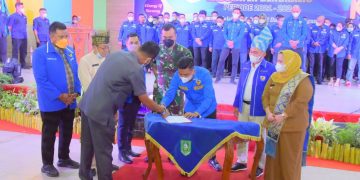 Hadiri Pelantikan KNPI Kabupaten Bengkalis, Bupati Kasmarni Sebut Butuh Pemuda yang Kuat Dalam Persatuan