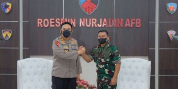 Danlanud Terima Kunjungan Kapolda Riau