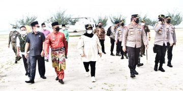 Bupati Kasmarni Sambut Kedatangan Kapolda Riau Kunjungan Kerja di Bengkalis