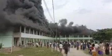 Pondok Pesantren di Rohul Terbakar, 1 Santri Terluka PP