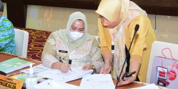 Bupati Bengkalis Ikuti Rapat Umum Pemegang Saham Tahun 2021