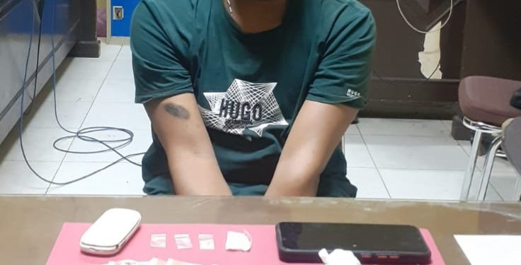 Satresnarkoba Kuansing Amankan Pelaku Pemilikan Shabu di desa Koto Inuman