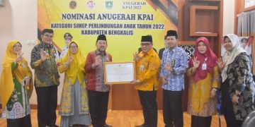 Bengkalis Terima Anugerah KPAI Tahun 2022