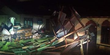 Puting Beliung Terjang 27 Rumah di Rambah Hilir